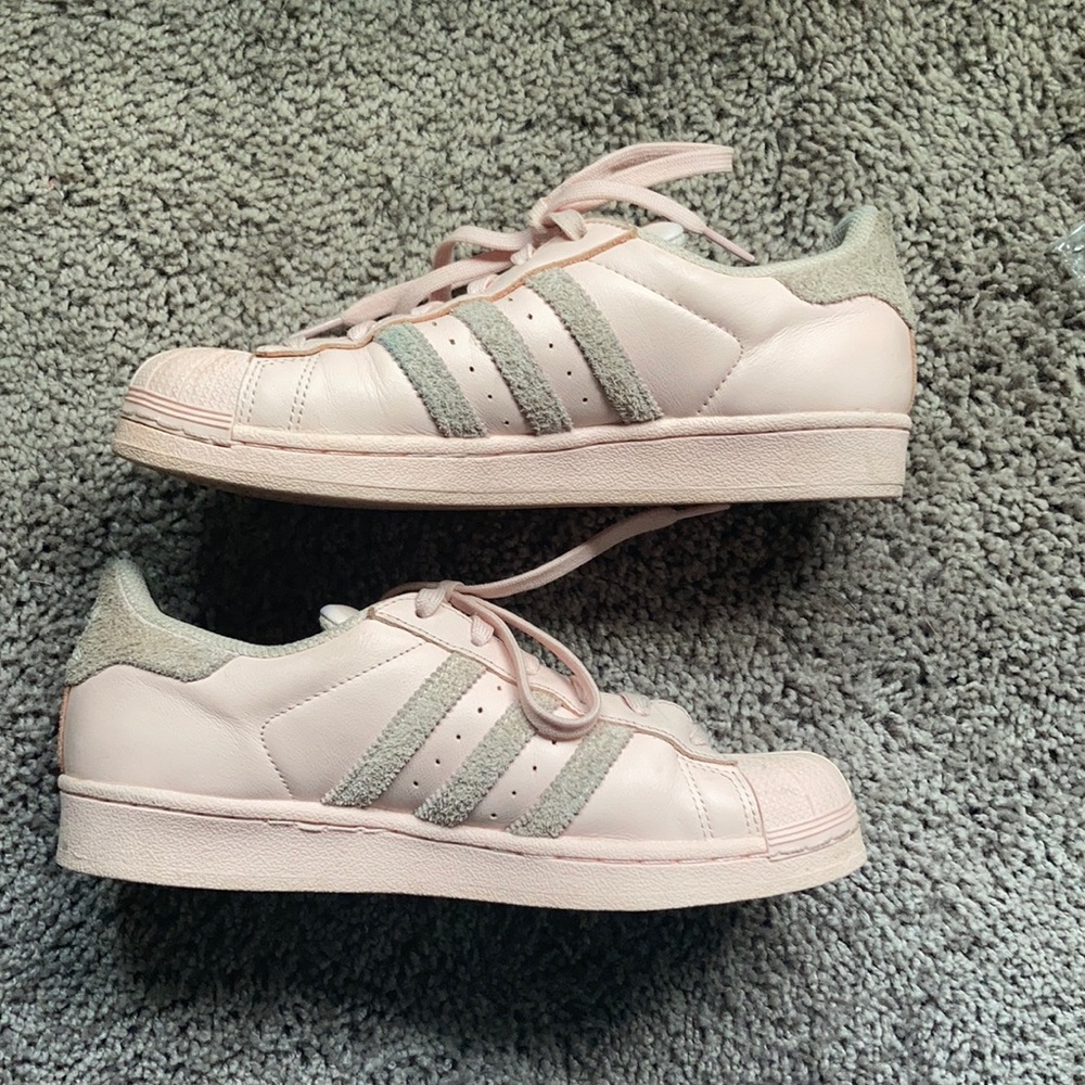 Adidas all pink superstars